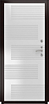 Дверь ДвериПРО Д-68 ФЛ-185 (10мм, ПВХ Ясень белый) DPRO222297 фото